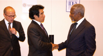 から） Supporting the Koﬁ Annan Foundation and IDEA（Institute for Democracy Electoral  Assistance） program（since  2010）