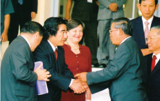 With Prime Minister Hun-Sen at 2006 Asia Economic Forum